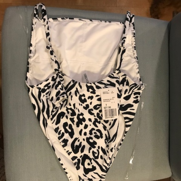 Forever 21 animal print one-piece - Picture 2 of 2